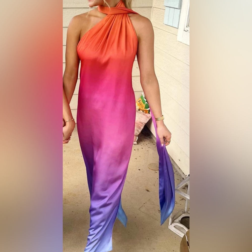 Baobab Collection Pink and Purple Maxi Dress